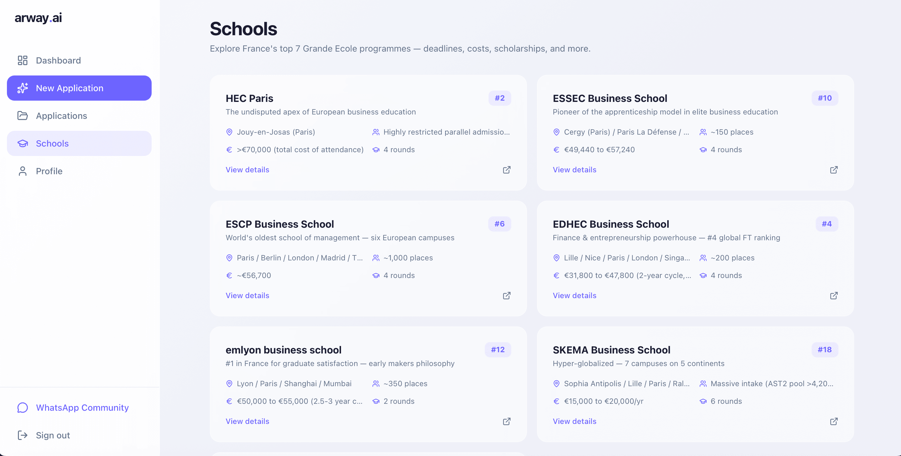 Aperçu ARWAY — écran 5